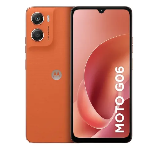 Imagem do produto Smartphone Motorola Moto G06 - 128gb 12gb (4gb Ram + 8gb Ram Boost) E Camera 50mp Com Ai Bateria De 5200 Mah Tela 6.9 - Laranja